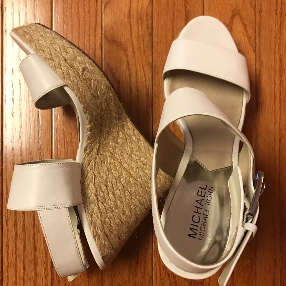 Michael Michael Kors White Sandals